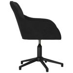 Casa si Gradina - Mobilier - Scaune si fotolii - Scaune - Scaune de bucatarie pivotante, 2 buc., negru, catifea - Infinity.ro