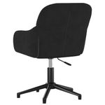 Casa si Gradina - Mobilier - Scaune si fotolii - Scaune - Scaune de bucatarie pivotante, 2 buc., negru, catifea - Infinity.ro