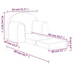 Casa si Gradina - Mobilier - Mobilier copii - Mobilier camera copiilor - Canapea pentru copii, antracit, plus moale - Infinity.ro