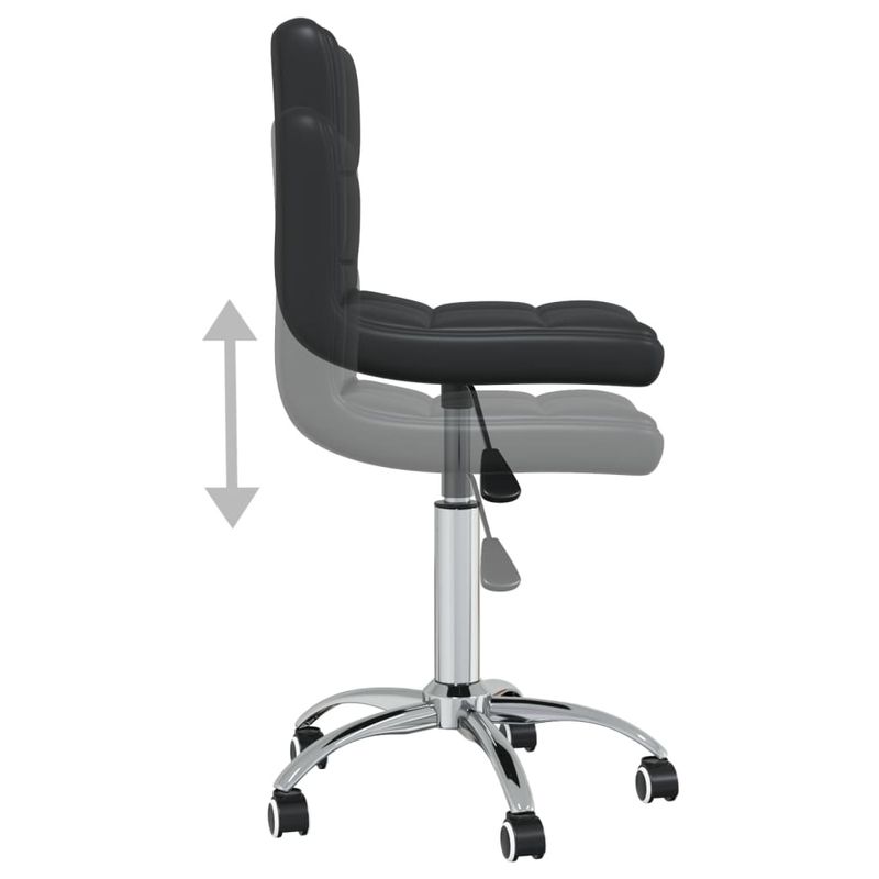 Casa si Gradina - Mobilier - Scaune si fotolii - Scaune - Scaune de bucatarie pivotante, negru, piele ecologica - Infinity.ro
