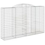 Casa si Gradina - Gradina si terasa - Garduri, panouri si accesorii - Cos gabion arcuit, 300x50x180/200 cm, fier galvanizat, cantitate în pachet: 2 - Infinity.ro