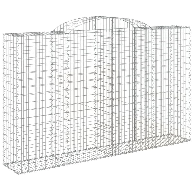 Casa si Gradina - Gradina si terasa - Garduri, panouri si accesorii - Cos gabion arcuit, 300x50x180/200 cm, fier galvanizat, cantitate în pachet: 2 - Infinity.ro