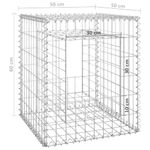 Casa si Gradina - Gradina si terasa - Garduri, panouri si accesorii - Stalp cos gabion, 50x50x60 cm, fier - Infinity.ro