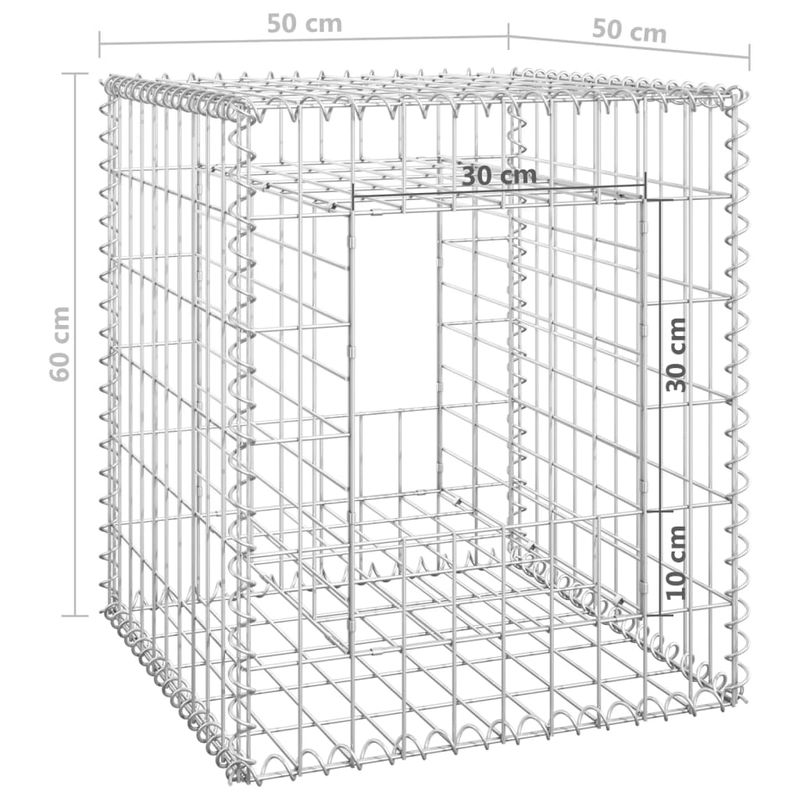 Casa si Gradina - Gradina si terasa - Garduri, panouri si accesorii - Stalp cos gabion, 50x50x60 cm, fier - Infinity.ro