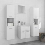 Casa si Gradina - Mobilier - Seturi de mobilier - Seturi baie - Set mobilier de baie, alb, lemn prelucrat - Infinity.ro