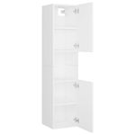 Casa si Gradina - Mobilier - Seturi de mobilier - Seturi baie - Set mobilier de baie, alb, lemn prelucrat - Infinity.ro