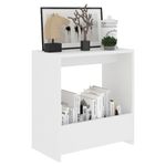 Casa si Gradina - Mobilier - Mese si birouri - Mese living - Masa laterala, alb, 50x26x50 cm, PAL - Infinity.ro