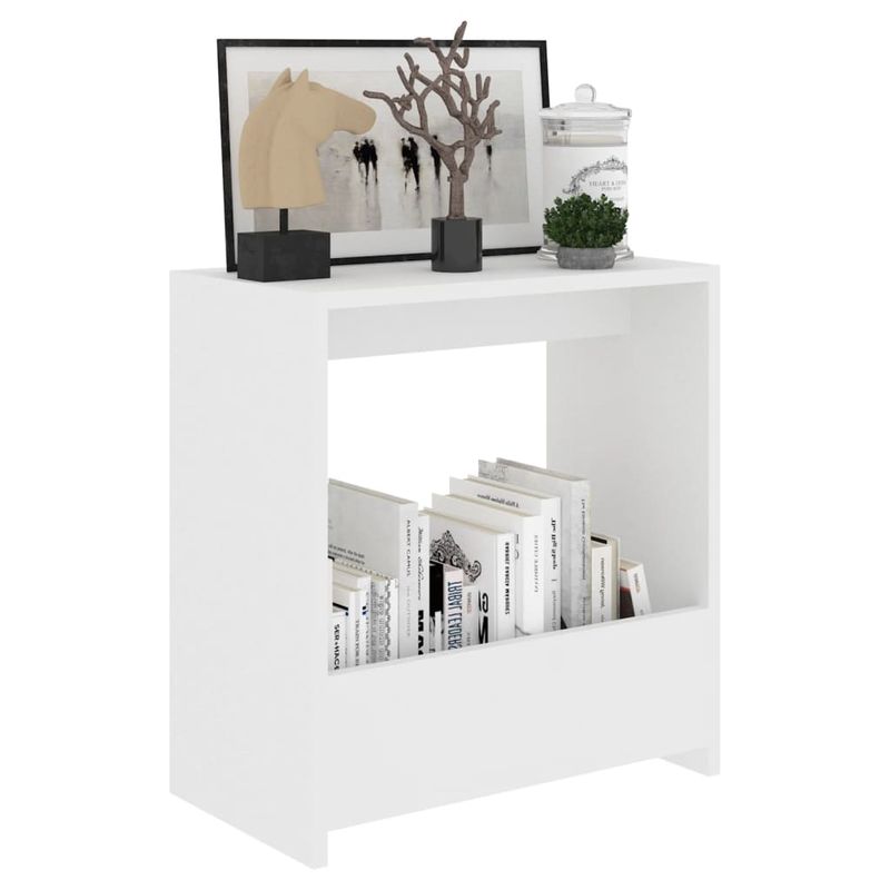 Casa si Gradina - Mobilier - Mese si birouri - Mese living - Masa laterala, alb, 50x26x50 cm, PAL - Infinity.ro