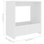 Casa si Gradina - Mobilier - Mese si birouri - Mese living - Masa laterala, alb, 50x26x50 cm, PAL - Infinity.ro