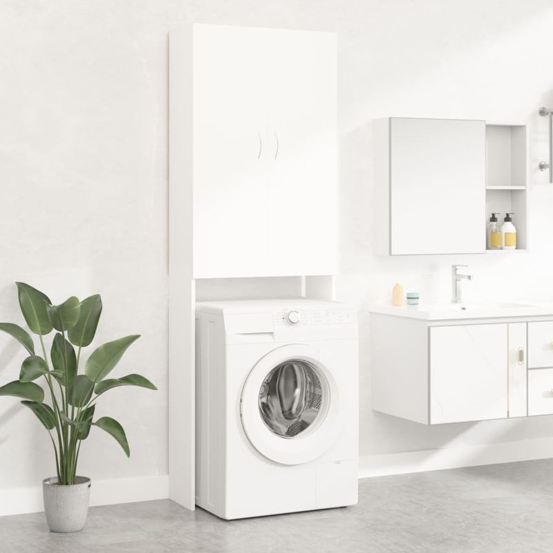 Casa si Gradina - Mobilier - Dulapuri si sifoniere - Dulapuri - Dulap masina de spalat, alb, 64x25,5x190 cm - Infinity.ro