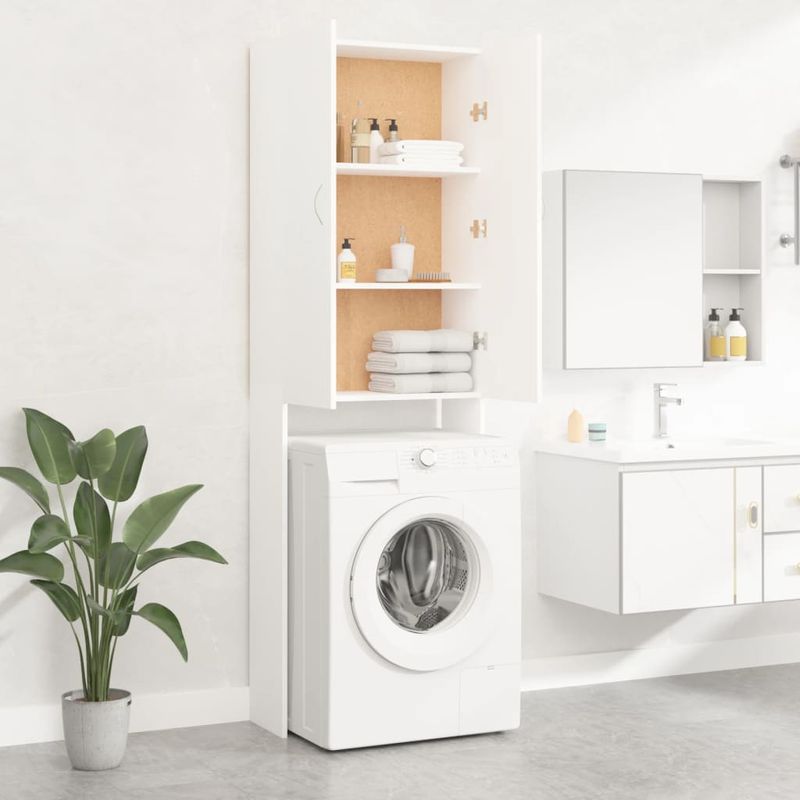 Casa si Gradina - Mobilier - Dulapuri si sifoniere - Dulapuri - Dulap masina de spalat, alb, 64x25,5x190 cm - Infinity.ro