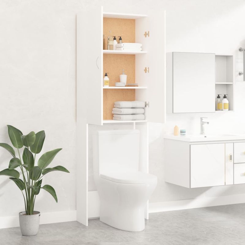 Casa si Gradina - Mobilier - Dulapuri si sifoniere - Dulapuri - Dulap masina de spalat, alb, 64x25,5x190 cm - Infinity.ro