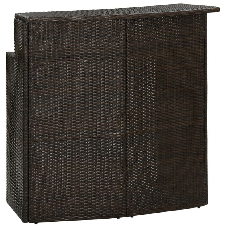 Casa si Gradina - Gradina si terasa - Mobilier exterior - Seturi mobila gradina - Set mobilier bar de gradina cu perne, 3 piese, maro - Infinity.ro