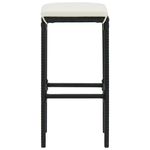 Casa si Gradina - Gradina si terasa - Mobilier exterior - Seturi mobila gradina - Set mobilier bar de gradina cu perne, 3 piese, negru - Infinity.ro