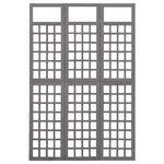 Casa si Gradina - Decoratiuni - Pereti despartitori si paravane - Separator camera cu 3 panouri, gri, 121x180 cm nuiele lemn brad - Infinity.ro