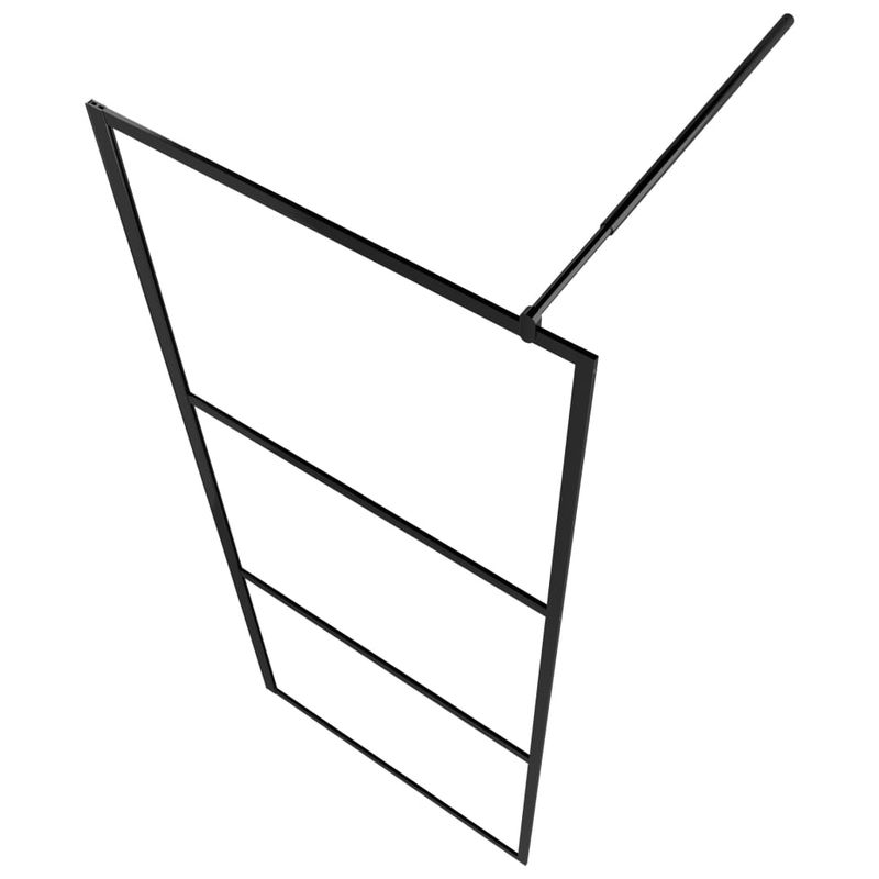 Casa si Gradina - Sanitare - Cazi si cabine de dus - Paravane si usi - Paravan de dus walk-in, negru, 80x195 cm, sticla ESG transparenta - Infinity.ro