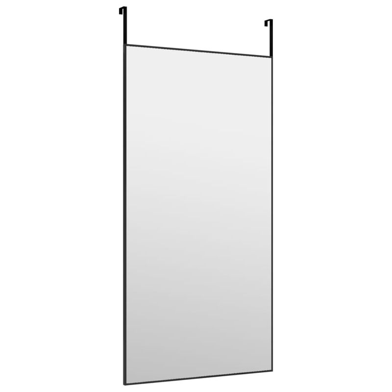Casa si Gradina - Decoratiuni - Oglinzi - Oglinda pentru usa, negru, 50x100 cm, sticla si aluminiu - Infinity.ro