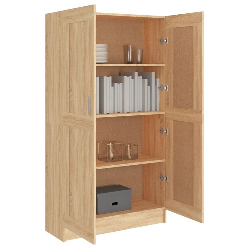 Casa si Gradina - Mobilier - Biblioteci si rafturi - Biblioteci - Biblioteca, stejar Sonoma, 82,5 x 30,5 x 150 cm, PAL - Infinity.ro