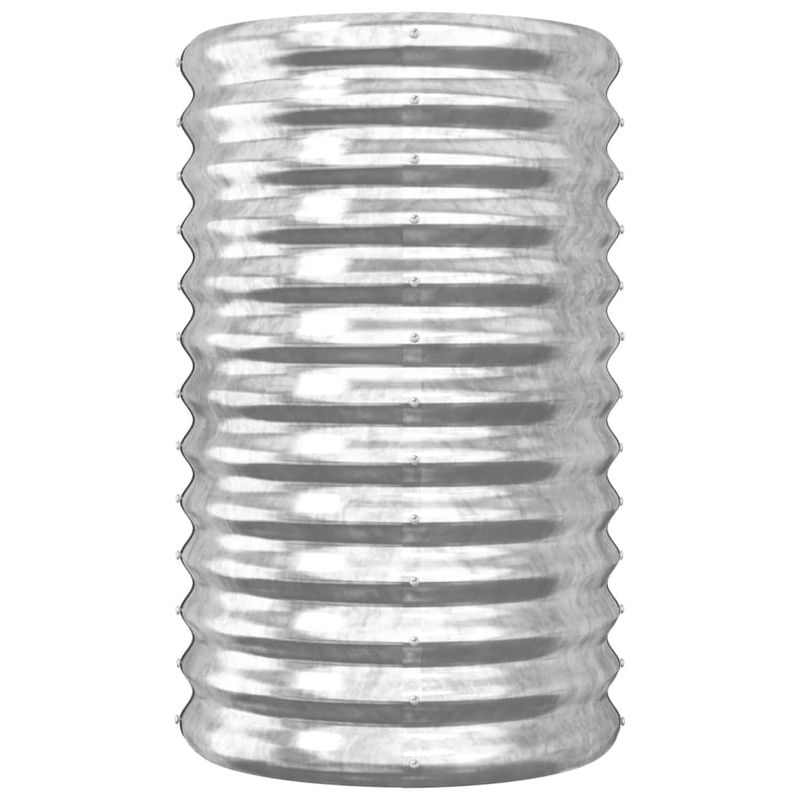 Casa si Gradina - Gradinarit si plante - Plante si ghivece - Ghivece si suporturi - Jardiniera gradina argintiu 40x40x68 cm otel vopsit electrostatic - Infinity.ro