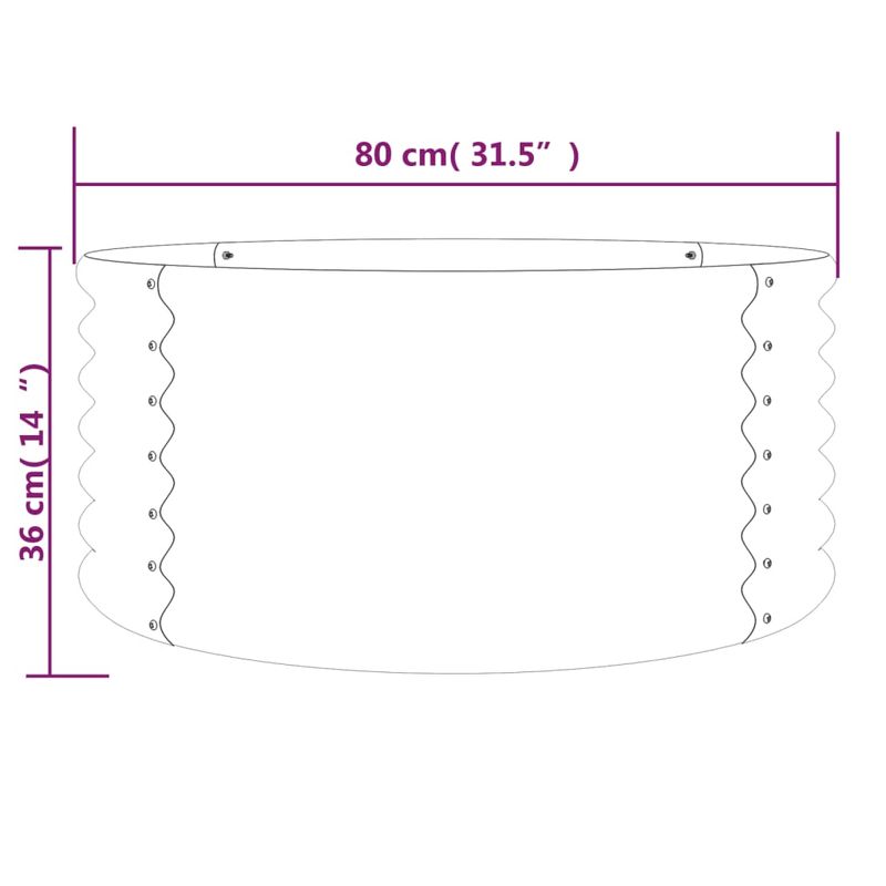 Casa si Gradina - Gradinarit si plante - Plante si ghivece - Ghivece si suporturi - Jardiniera gradina verde 80x80x36 cm otel vopsit electrostatic - Infinity.ro