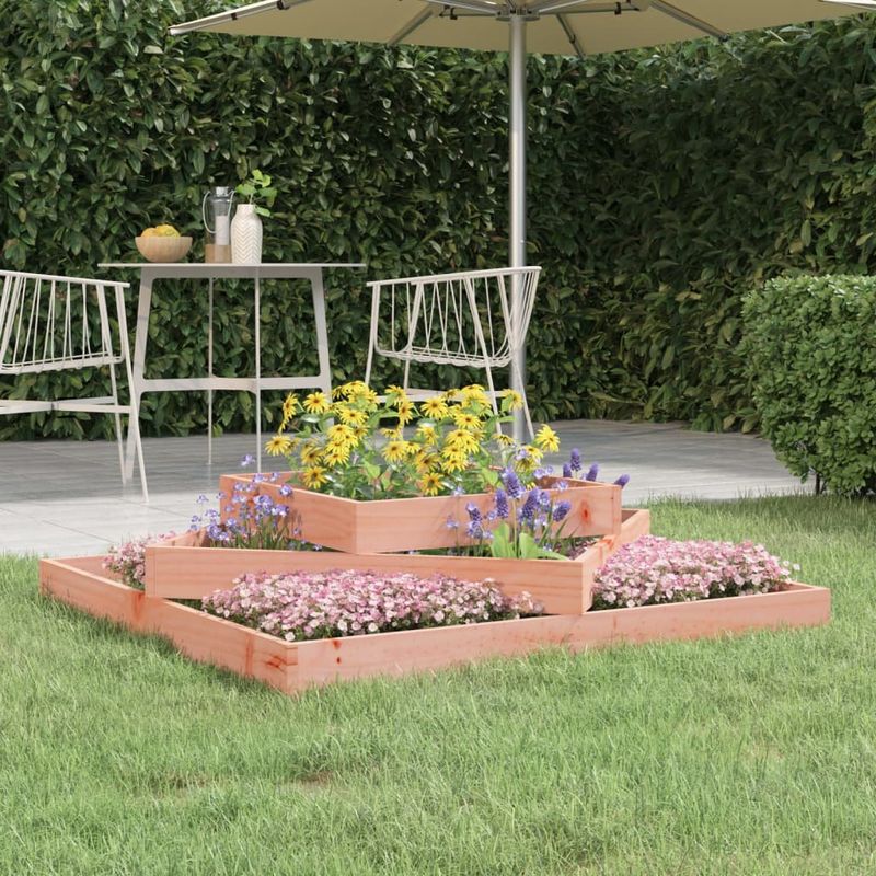 Casa si Gradina - Gradinarit si plante - Plante si ghivece - Ghivece si suporturi - Jardiniera, 112x112x27 cm, lemn masiv douglas - Infinity.ro