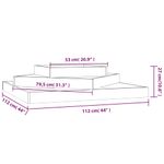 Casa si Gradina - Gradinarit si plante - Plante si ghivece - Ghivece si suporturi - Jardiniera, 112x112x27 cm, lemn masiv douglas - Infinity.ro