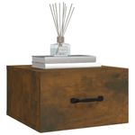 Casa si Gradina - Mobilier - Comode si corpuri - Noptiere - Noptiera de perete, stejar fumuriu, 35x35x20 cm - Infinity.ro