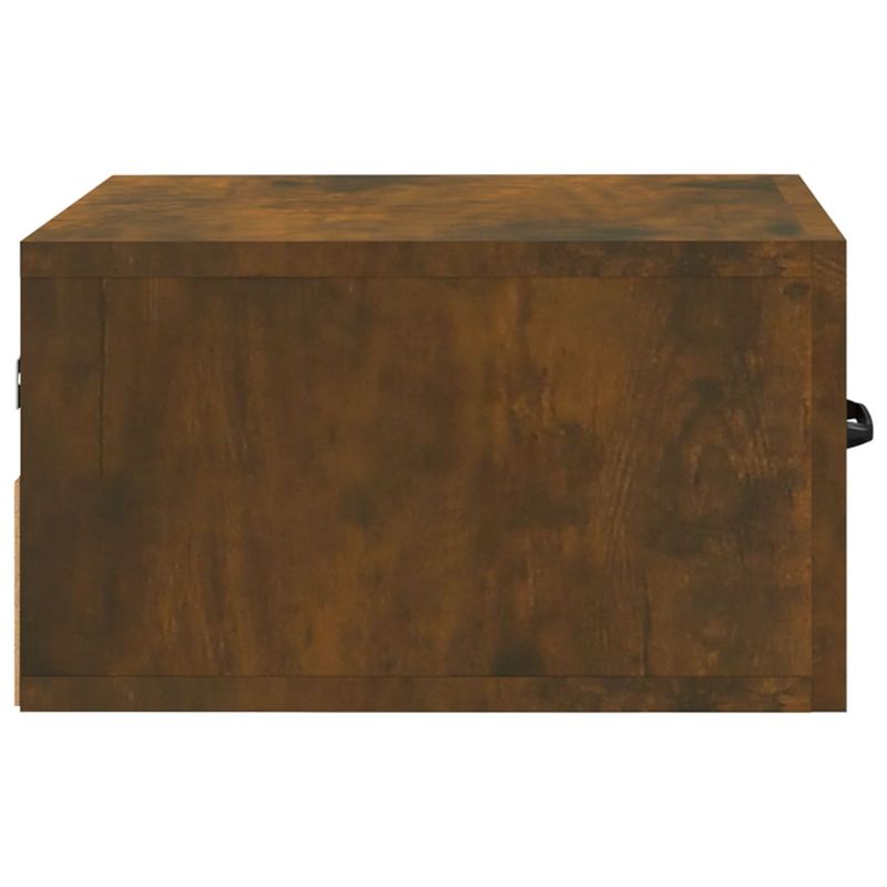 Casa si Gradina - Mobilier - Comode si corpuri - Noptiere - Noptiera de perete, stejar fumuriu, 35x35x20 cm - Infinity.ro