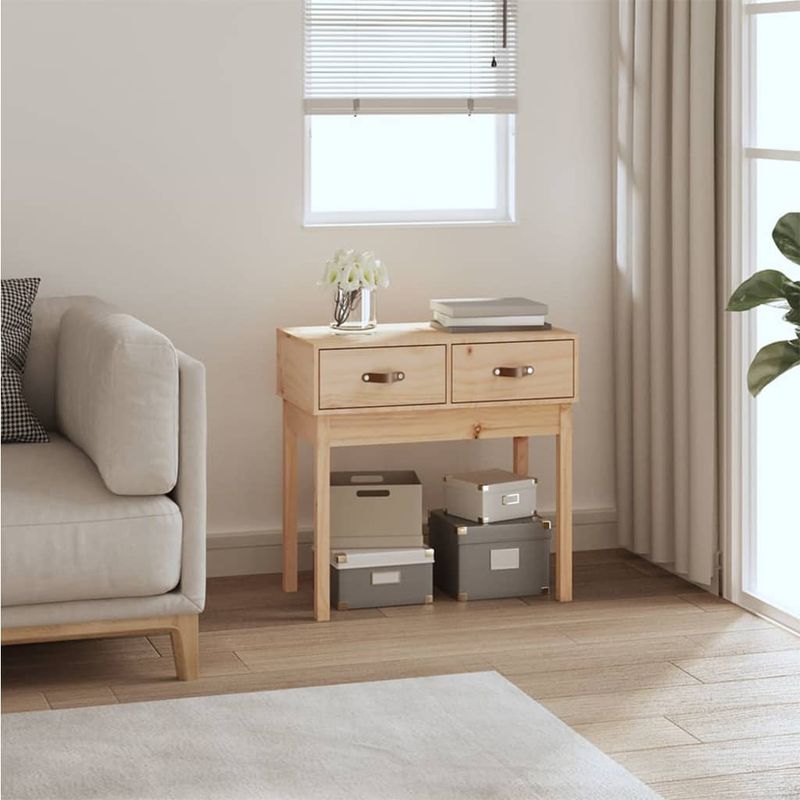 Casa si Gradina - Mobilier - Comode si corpuri - Console - Masa consola, 76,5x40x75 cm, lemn masiv de pin - Infinity.ro