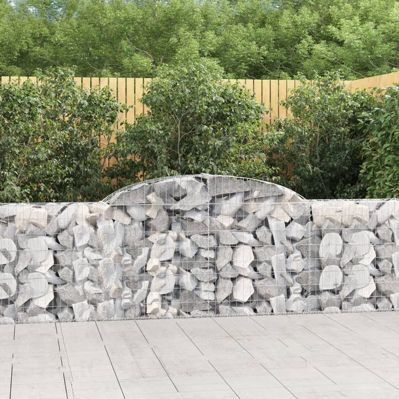 Casa si Gradina - Gradina si terasa - Garduri, panouri si accesorii - Cos gabion arcuit, 300x30x80/100 cm, fier galvanizat, cantitate în pachet: 1 - Infinity.ro