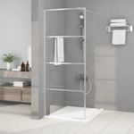 Casa si Gradina - Sanitare - Cazi si cabine de dus - Paravane si usi - Paravan de dus walk-in argintiu 80x195 cm sticla ESG transparenta - Infinity.ro