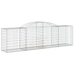 Casa si Gradina - Gradina si terasa - Garduri, panouri si accesorii - Cos gabion arcuit, 300x50x80/100 cm, fier galvanizat, cantitate în pachet: 2 - Infinity.ro