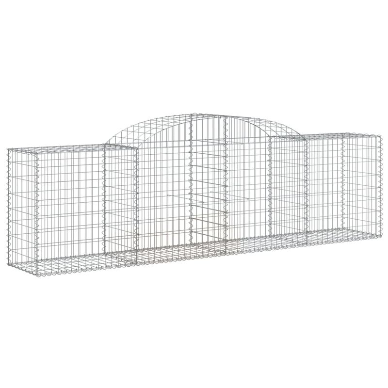 Casa si Gradina - Gradina si terasa - Garduri, panouri si accesorii - Cos gabion arcuit, 300x50x80/100 cm, fier galvanizat, cantitate în pachet: 2 - Infinity.ro