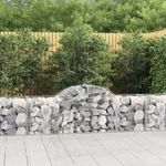 Casa si Gradina - Gradina si terasa - Garduri, panouri si accesorii - Cos gabion arcuit, 200x50x60/80 cm, fier galvanizat - Infinity.ro
