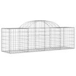 Casa si Gradina - Gradina si terasa - Garduri, panouri si accesorii - Cos gabion arcuit, 200x50x60/80 cm, fier galvanizat - Infinity.ro