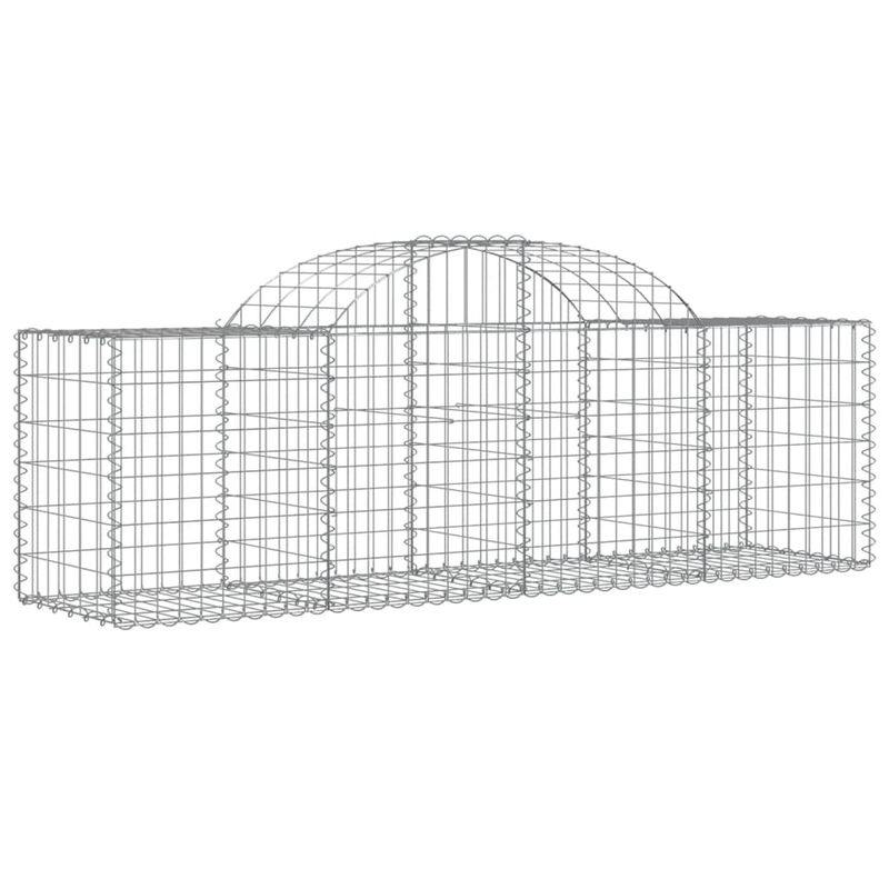 Casa si Gradina - Gradina si terasa - Garduri, panouri si accesorii - Cos gabion arcuit, 200x50x60/80 cm, fier galvanizat - Infinity.ro