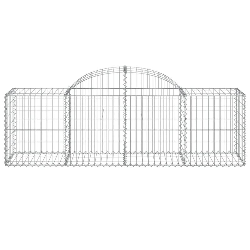 Casa si Gradina - Gradina si terasa - Garduri, panouri si accesorii - Cos gabion arcuit, 200x50x60/80 cm, fier galvanizat - Infinity.ro