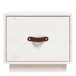 Casa si Gradina - Mobilier - Comode si corpuri - Noptiere - Noptiera, alb, 40x34x35 cm, lemn masiv de pin - Infinity.ro