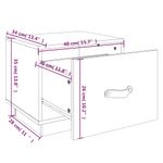 Casa si Gradina - Mobilier - Comode si corpuri - Noptiere - Noptiera, alb, 40x34x35 cm, lemn masiv de pin - Infinity.ro