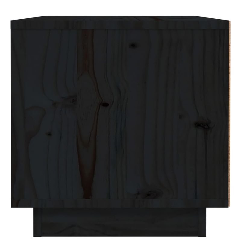 Casa si Gradina - Mobilier - Comode si corpuri - Noptiere - Noptiera, negru, 40x34x35 cm, lemn masiv de pin - Infinity.ro