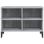 Casa si Gradina - Mobilier - Comode si corpuri - Comode - Comoda TV cu picioare metalice, gri sonoma, 69,5x30x50 cm - Infinity.ro