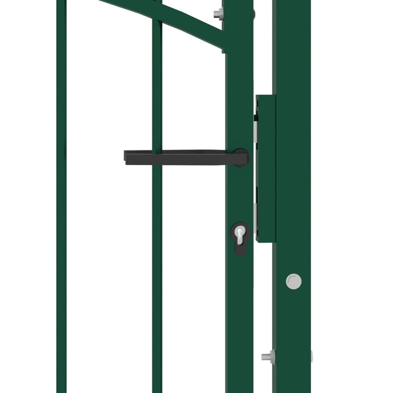 Casa si Gradina - Gradina si terasa - Garduri, panouri si accesorii - Poarta de gard cu arcada, verde, 100x150 cm, otel - Infinity.ro