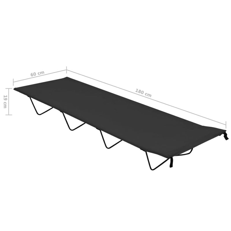 Sport si Outdoor - Camping - Mobilier pentru camping - Alte piese de mobilier pentru camping - Pat de camping, 180x60x19 cm tesatura oxford&otel - Infinity.ro