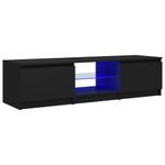 Casa si Gradina - Mobilier - Comode si corpuri - Comode - Comoda TV cu lumini LED, negru, 140x40x35,5 cm - Infinity.ro