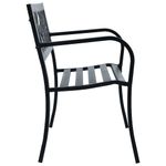 Casa si Gradina - Gradina si terasa - Mobilier exterior - Bancute de gradina - Banca de gradina, negru, 125 cm, otel - Infinity.ro