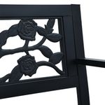 Casa si Gradina - Gradina si terasa - Mobilier exterior - Bancute de gradina - Banca de gradina, negru, 125 cm, otel - Infinity.ro