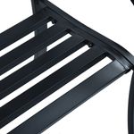 Casa si Gradina - Gradina si terasa - Mobilier exterior - Bancute de gradina - Banca de gradina, negru, 125 cm, otel - Infinity.ro