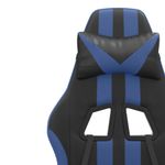 PC, gaming si accesorii - Gaming - Accesorii gaming - Scaune gaming - Scaun gaming pivotant/suport picioare negru/albastru piele eco - Infinity.ro