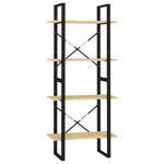 Casa si Gradina - Mobilier - Biblioteci si rafturi - Biblioteci - Biblioteca cu 4 rafturi, 60x30x140 cm, lemn masiv de pin, natural - Infinity.ro