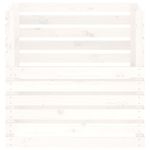 Casa si Gradina - Gradinarit si plante - Unelte gradinarit - Compostoare gradina - Compostor, alb, 80x80x78 cm, lemn masiv de pin - Infinity.ro